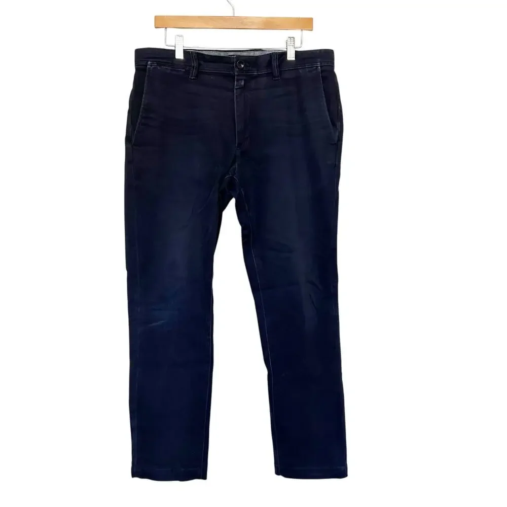 Banana Republic Navy Blue Fulton Skinny Pants Sz 34x30